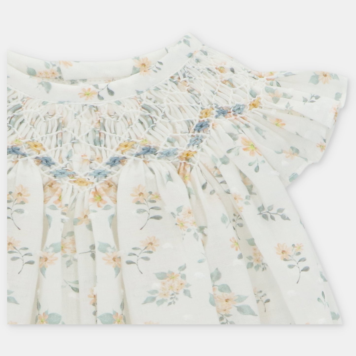 PLUMETTI PTO SMOCK FABRIC ROMPER