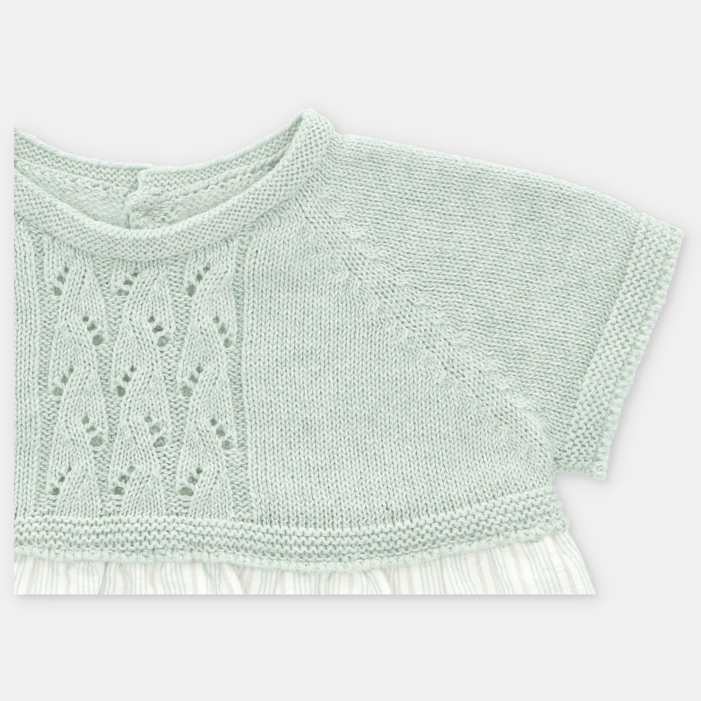 LUCC BOY'S KNITTED AND FABRIC ROMPER