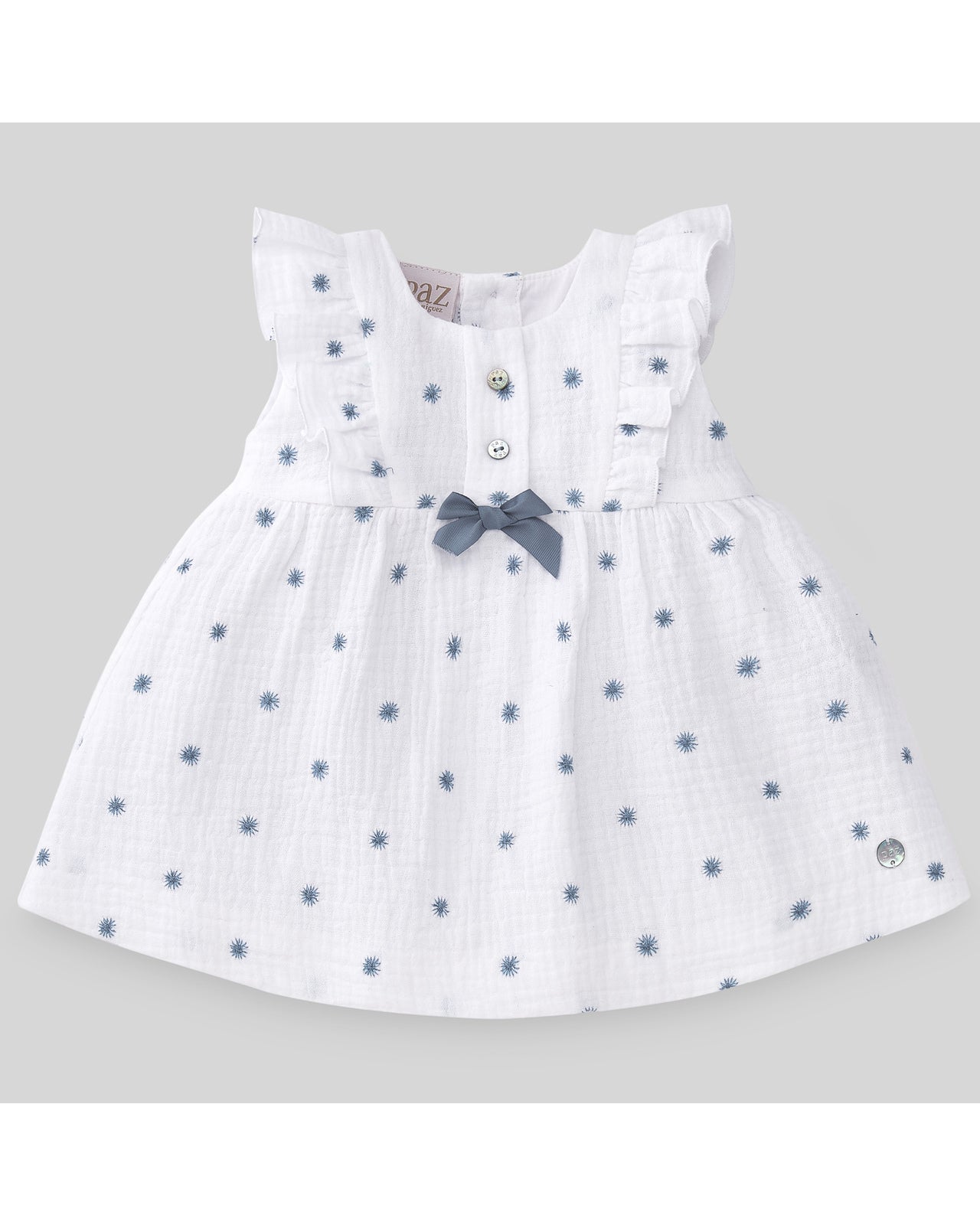 BESTICKTES BAMBULA-KLEID „CEO“