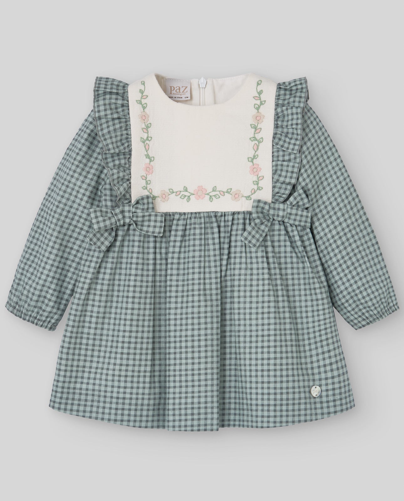 "WONDERS" CHECKED DRESS