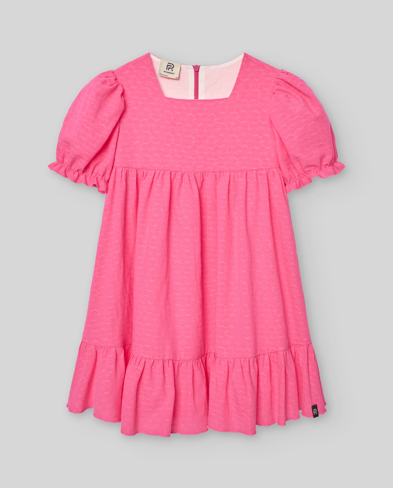 CHILDREN'S FLOWER JACQUARD DRESS "NEON"