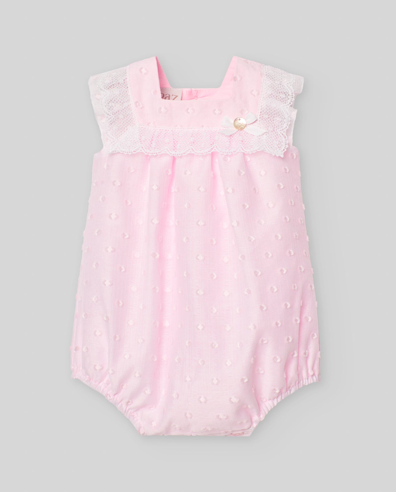 STRAMPLER AUS PLUMETIGEM ORGANZA „LINDA“ FÜR MÄDCHEN