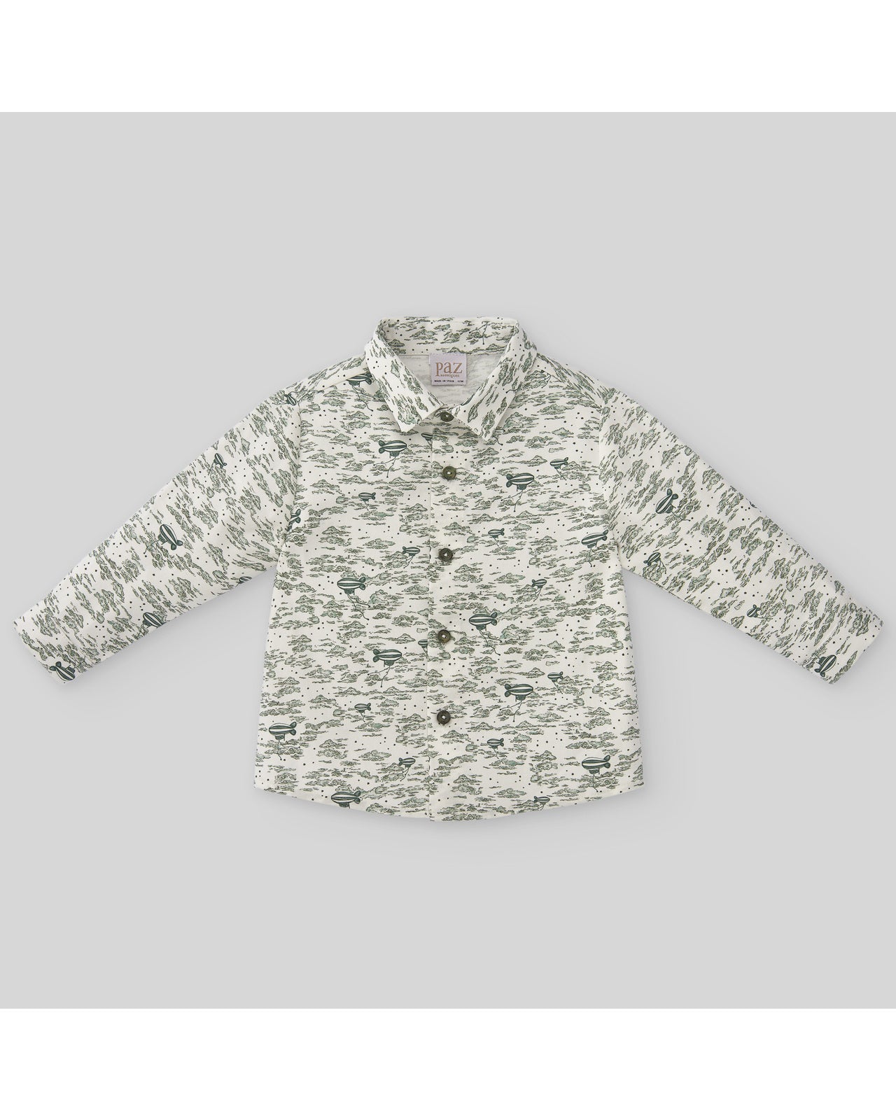 BOY'S SHIRT WITH ZEPPELIN PRINT "TRAVIATA"