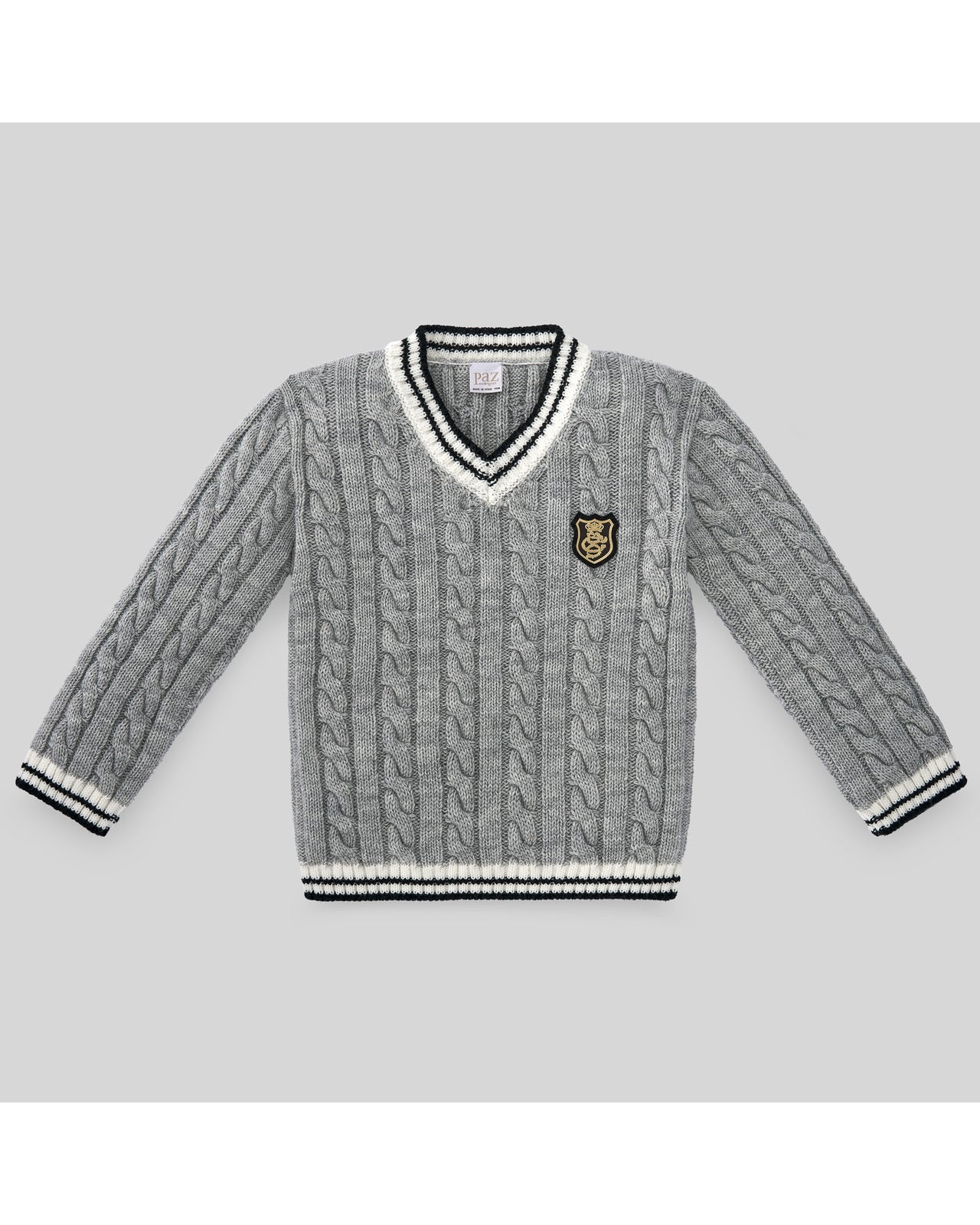 CHILDREN'S V-NECK SWEATER "EIFFEL TOWER"