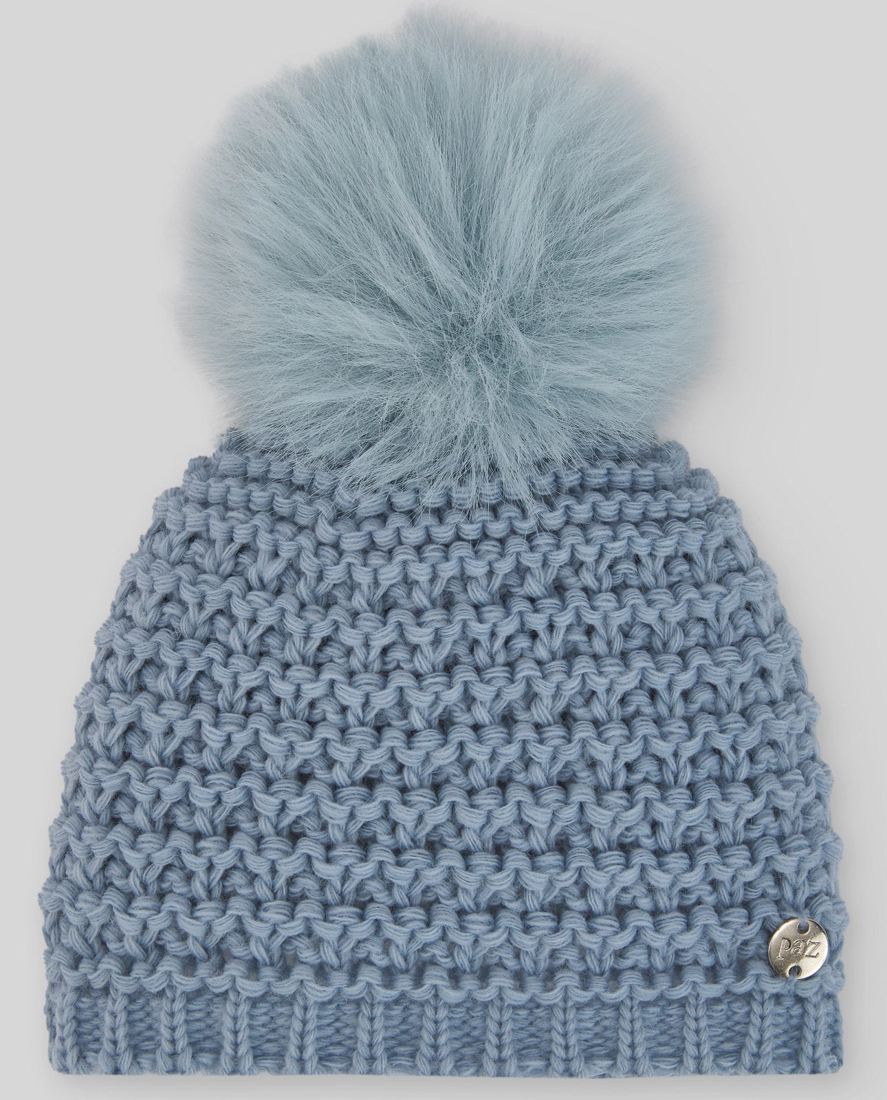 BABY AND CHILDREN'S HAT WITH "ESSENTIAL" FUR POMPON