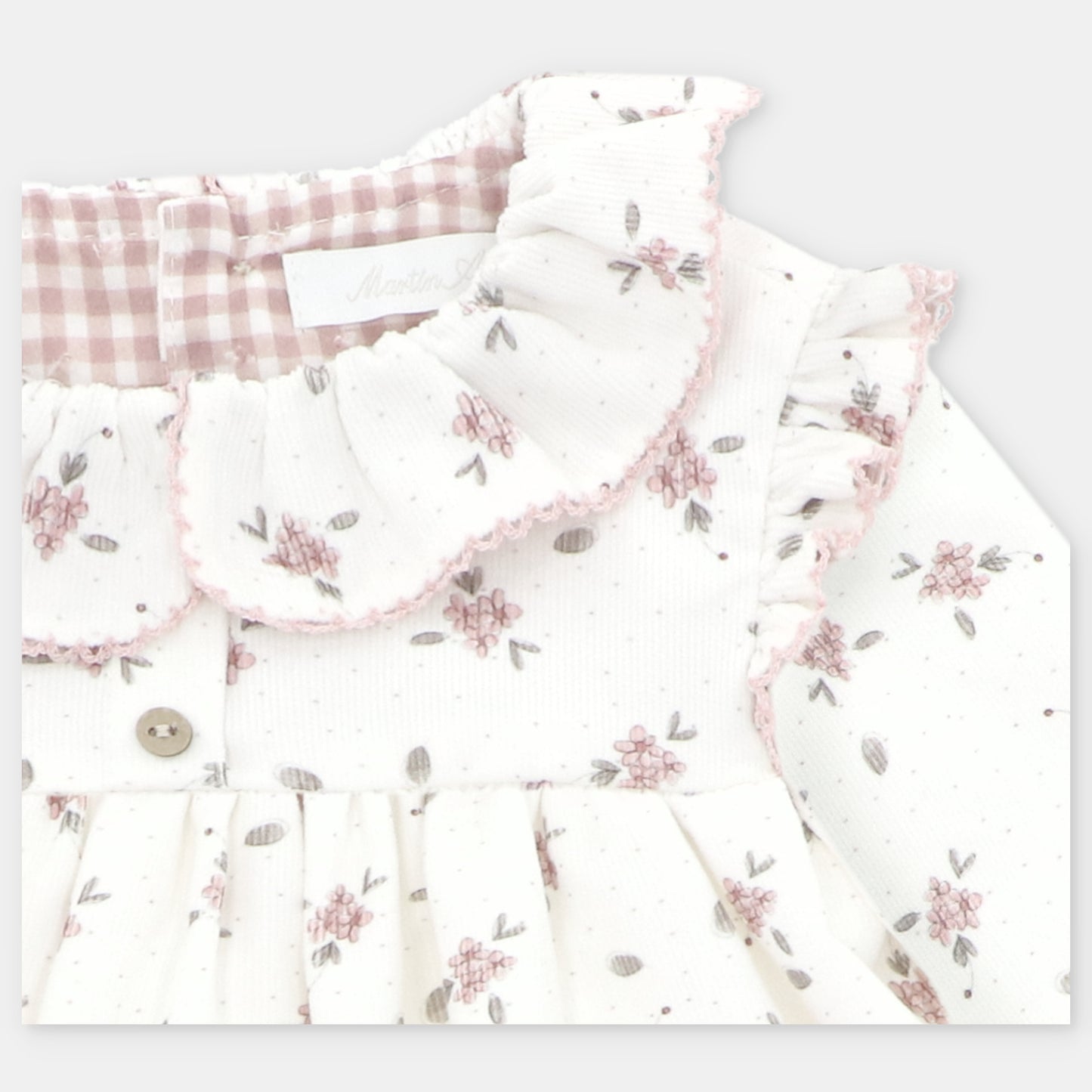 CONJUNTO VESTIDO BRAGA TELA ESTAMPADA NIÑA CARDIFF