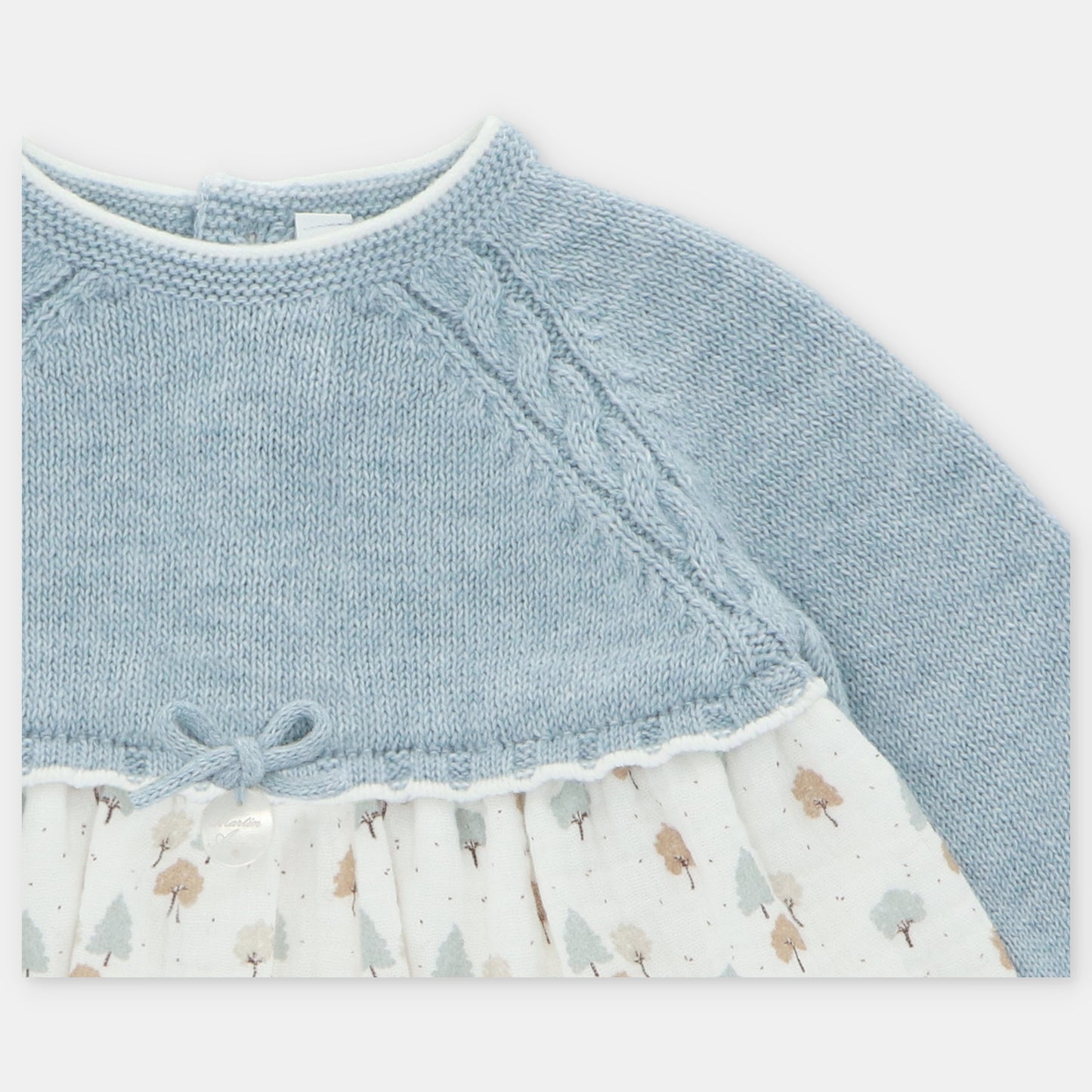 VESTIDO PUNTO Y TELA CON BRAGUITA NIÑA SHEFFIELD