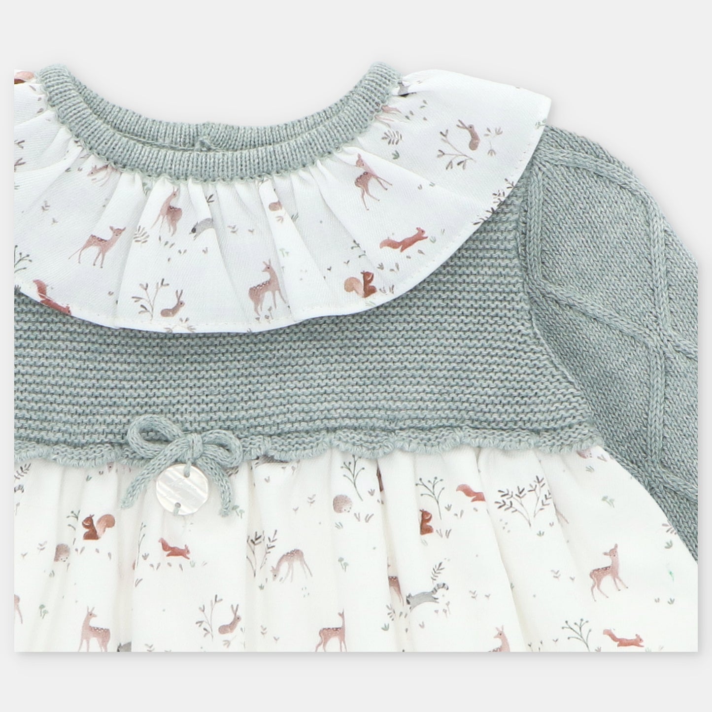 YORK GIRL'S KNIT AND FABRIC DRESS