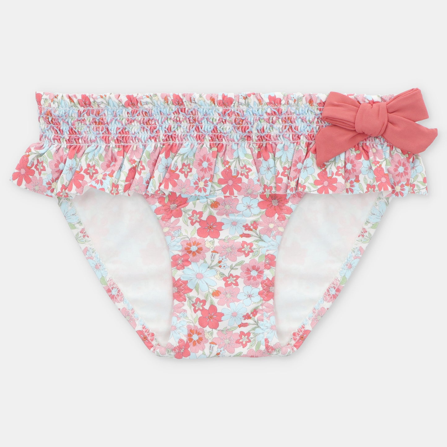 CORALI MÄDCHEN-T-SHIRT + BADEANZUG MIT RÜSCHEN