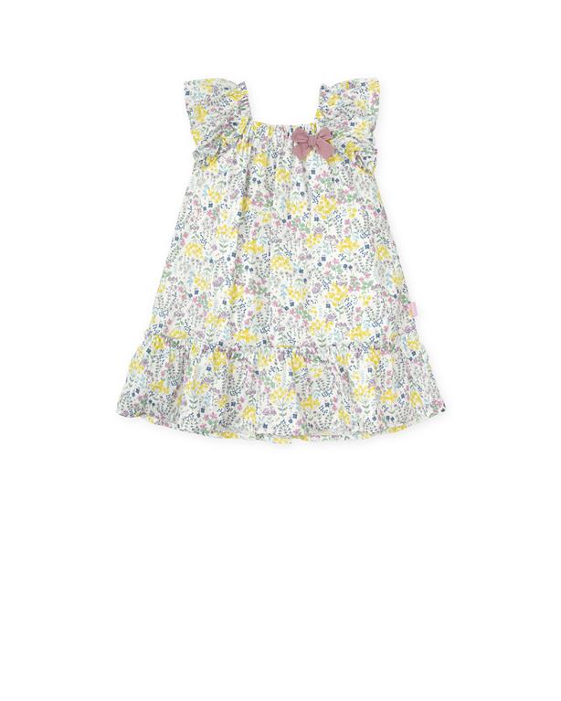 MALLOW FLOWER SATIN DRESS