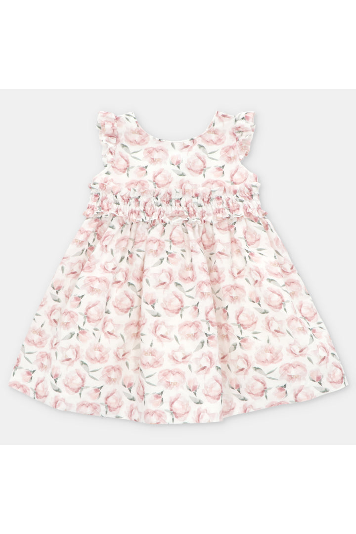 SIENA GIRL'S PRINTED FABRIC DRESS