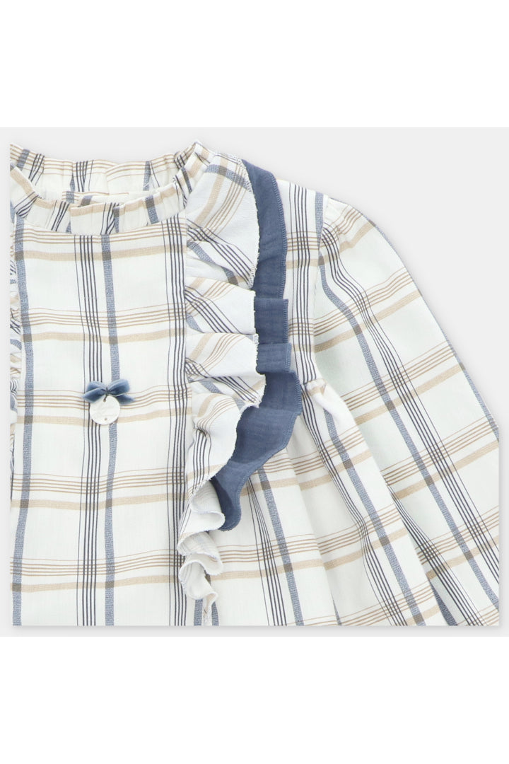 VESTIDO TELA CUADROS NIÑA