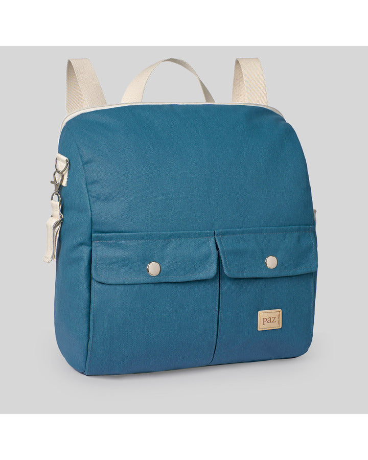 COLORFUL FAUX LEATHER BACKPACK WITH REMOVABLE HANDLE (34x15x35H) "WESTY"