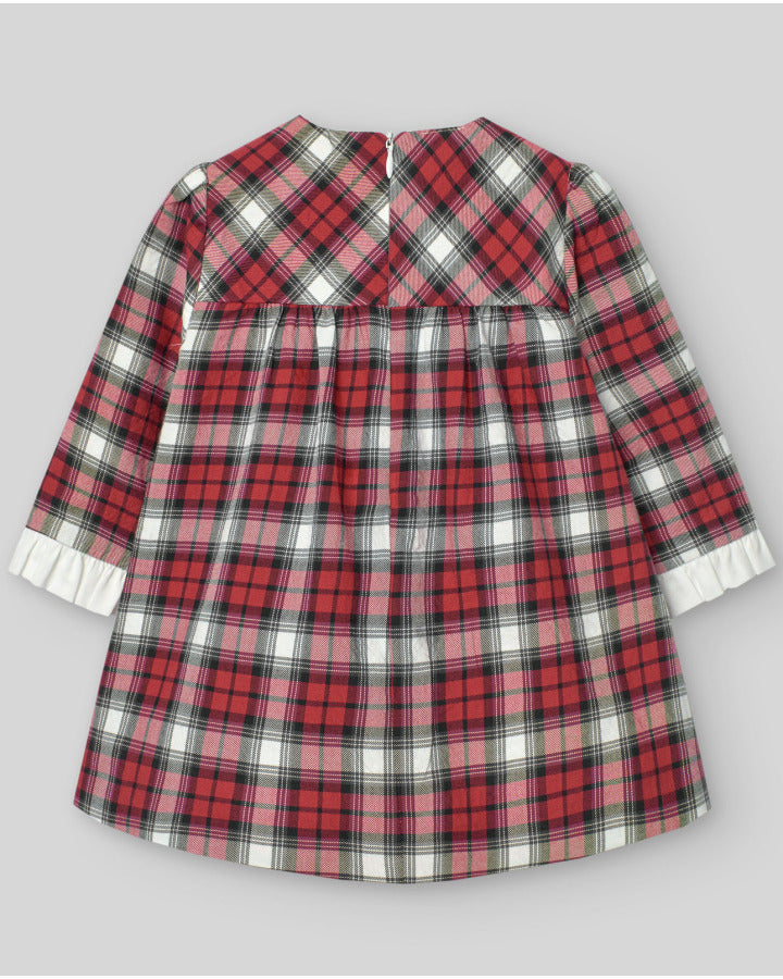 "SANTA" CHECKED DRESS