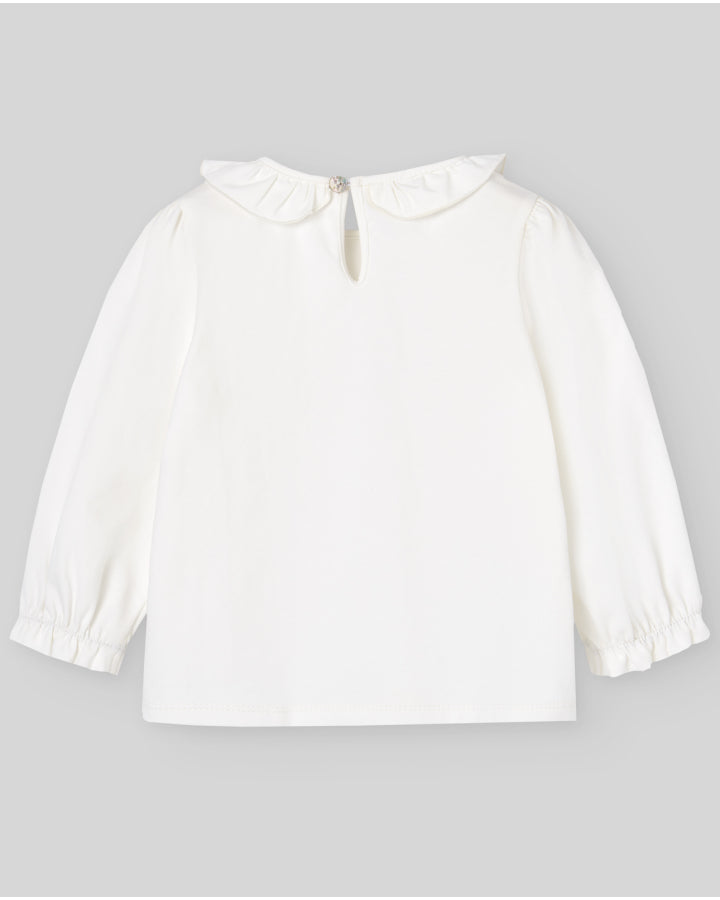 GIRL'S T-SHIRT WITH RUFFLE "REINO"
