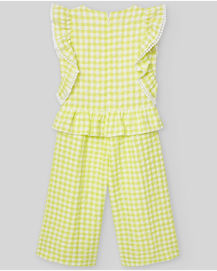 LANGER SEERSUCKER-OVERALL FÜR KINDER "KREISKREIS"