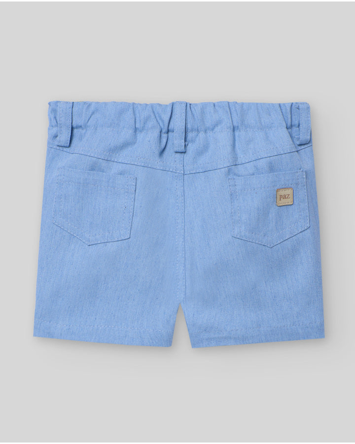 "SPINNING TOP" DENIM SHORTS