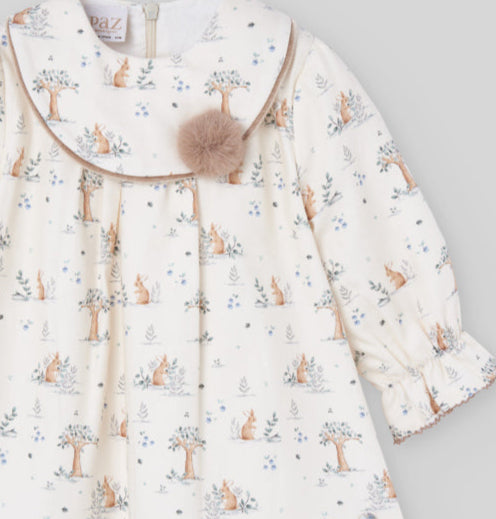 VESTIDO ESTAMPADO "POMPON"