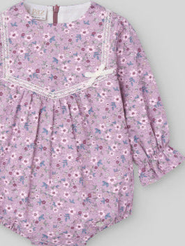 PELELE CORTO ESTAMPADO FLORES "VIOLETA"