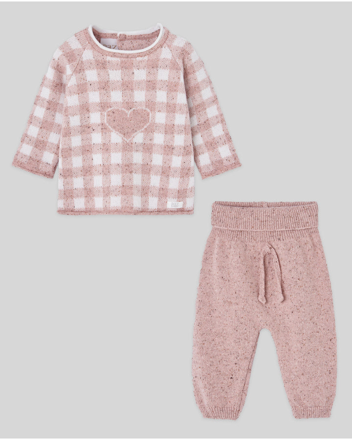 CONJUNTO NIÑA PUNTO PANTALON Y JERSEY "DEVA"
