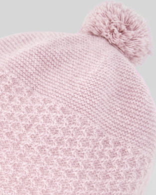 GORRO PUNTO NIÑA POMPON "ESSENTIA"