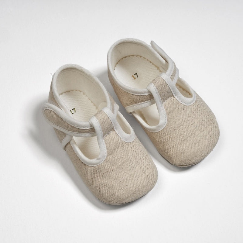 ZAPATO LINO PIEL NACAR