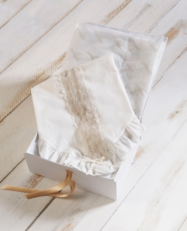 MANTA BAUTIZO CON PUNTILLA