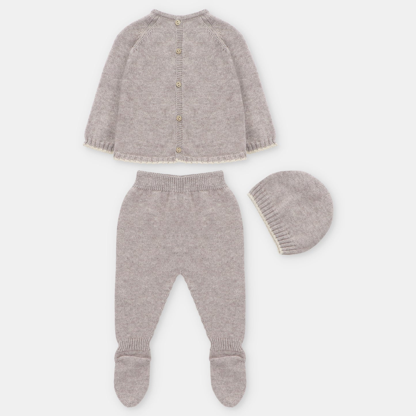 CONJUNTO JUBÓN POLAINA GORRO PUNTO ESTRUCTURADO UNISEX SHERWOOD