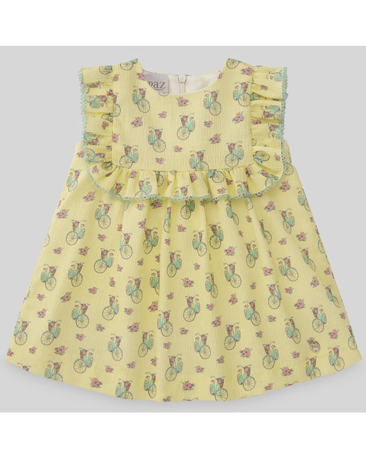 "BICYCLE" PRINTED DRESS