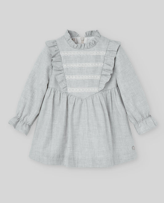 VESTIDO TELA PATA GALLO "CAMINO"