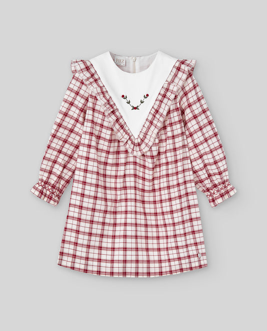 VESTIDO INFANTIL NIÑA CUADROS "ACEBO"