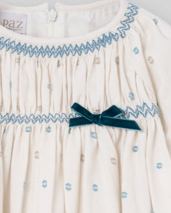 VESTIDO CEREMONIA PLUMETY INFANTIL "QUINTA"