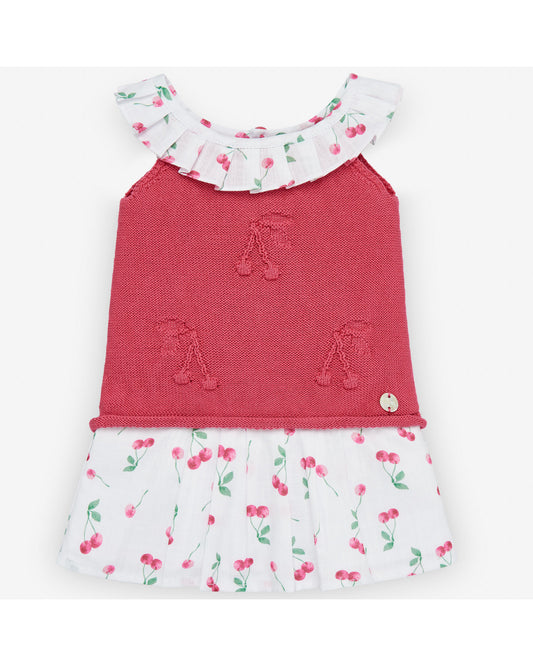 PTO/FABRIC DRESS "CHERRIES"