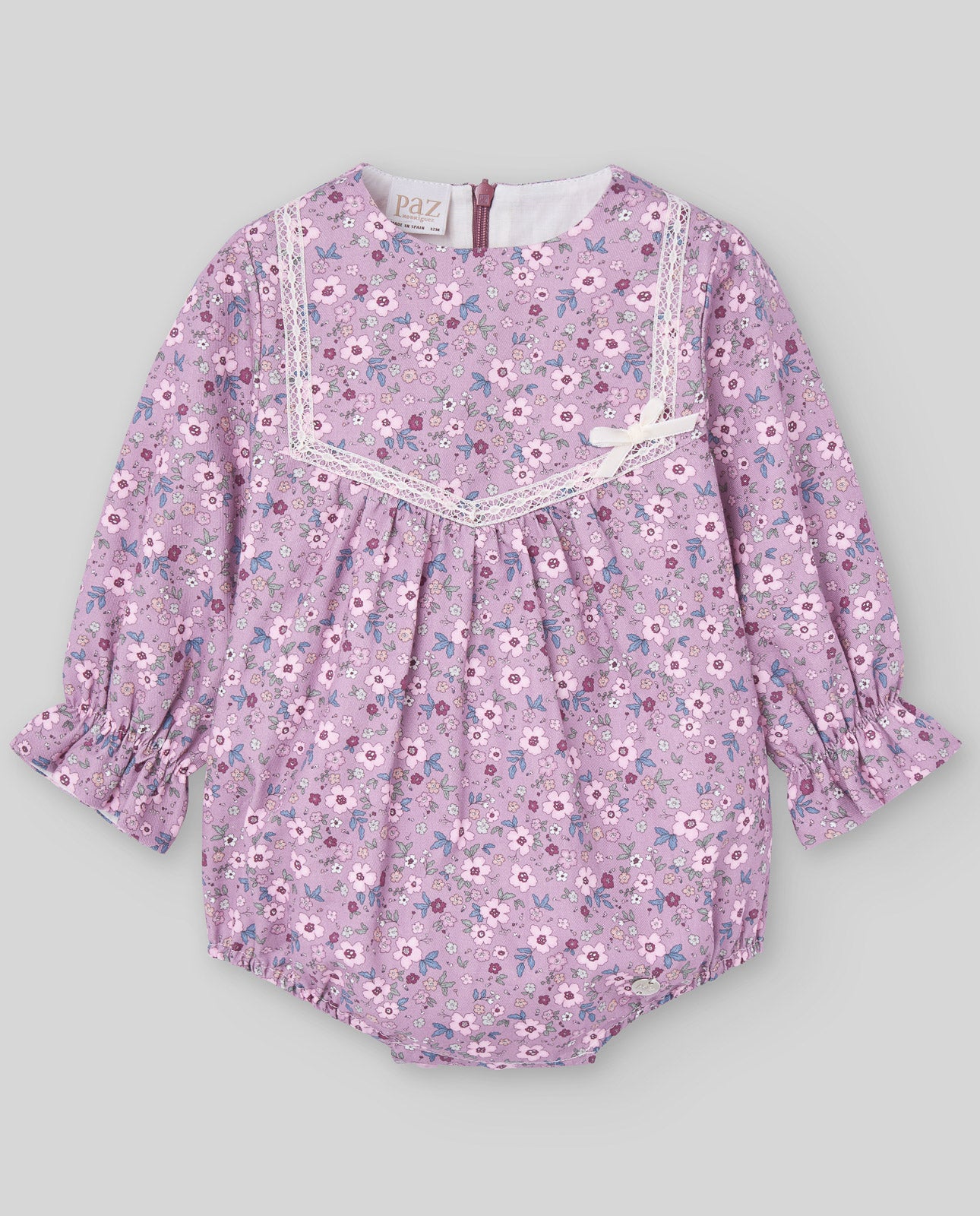 PELELE CORTO ESTAMPADO FLORES "VIOLETA"