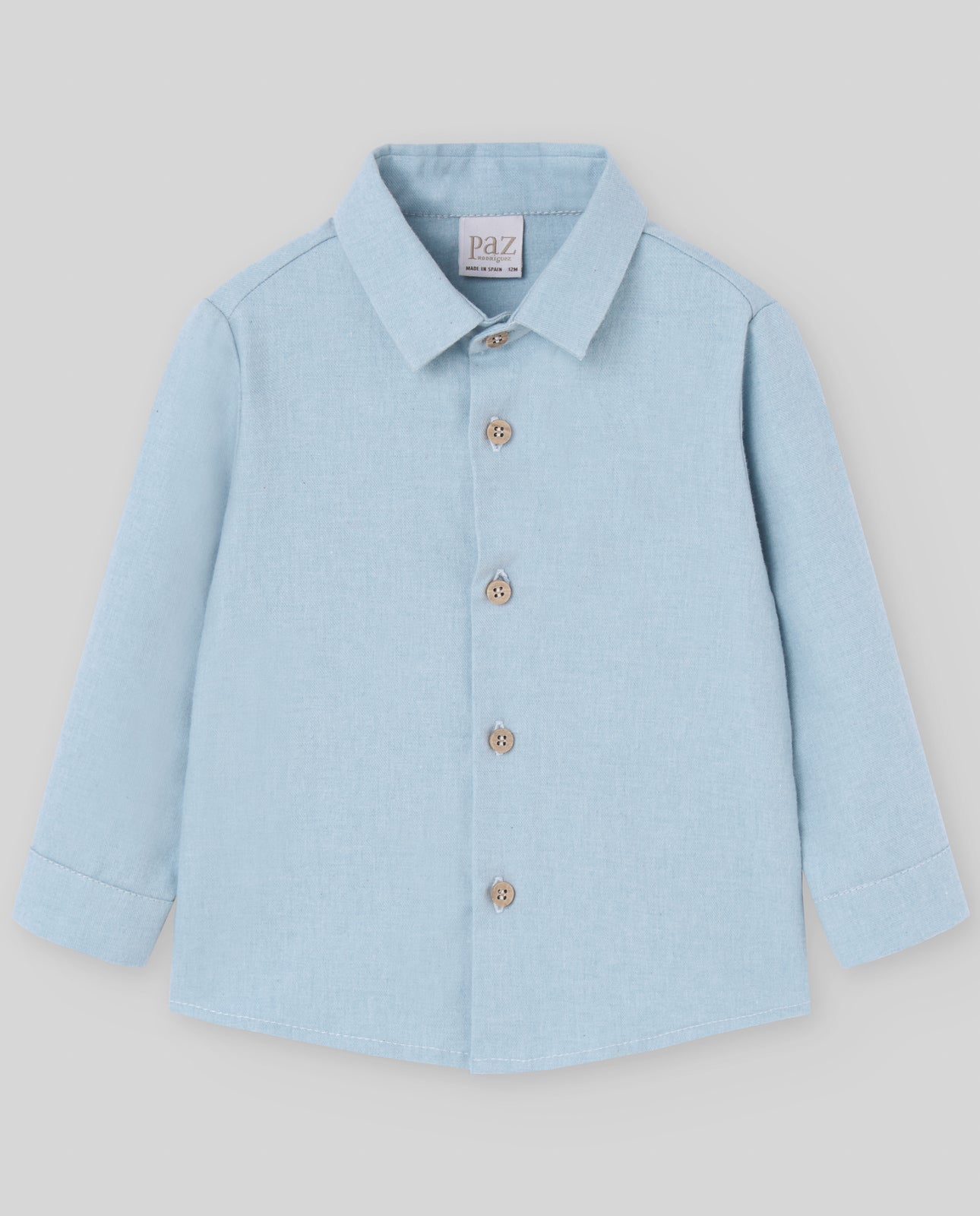 CAMISA TELA LISA BEBE INFANTIL "QUINTA"