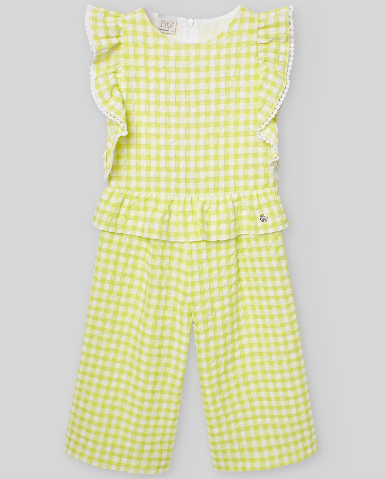 LANGER SEERSUCKER-OVERALL FÜR KINDER "KREISKREIS"