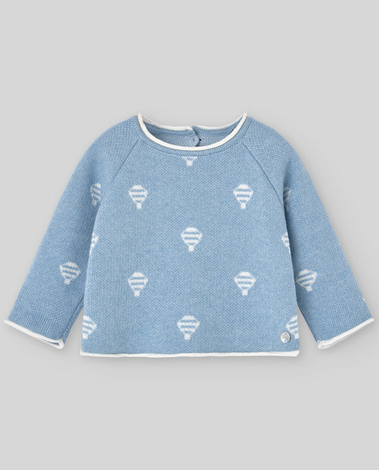BABY SWEATER+PANTS ALG/CASH JACQUARD "VERNE"