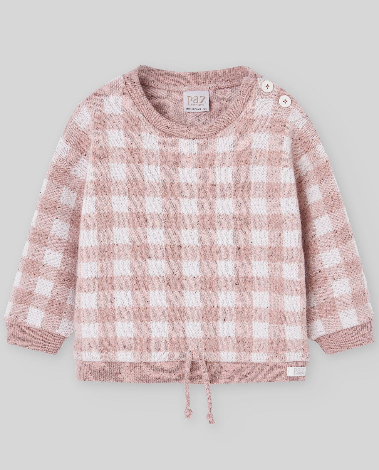 JERSEY SUDADERA DE CUADROS "DEVA"