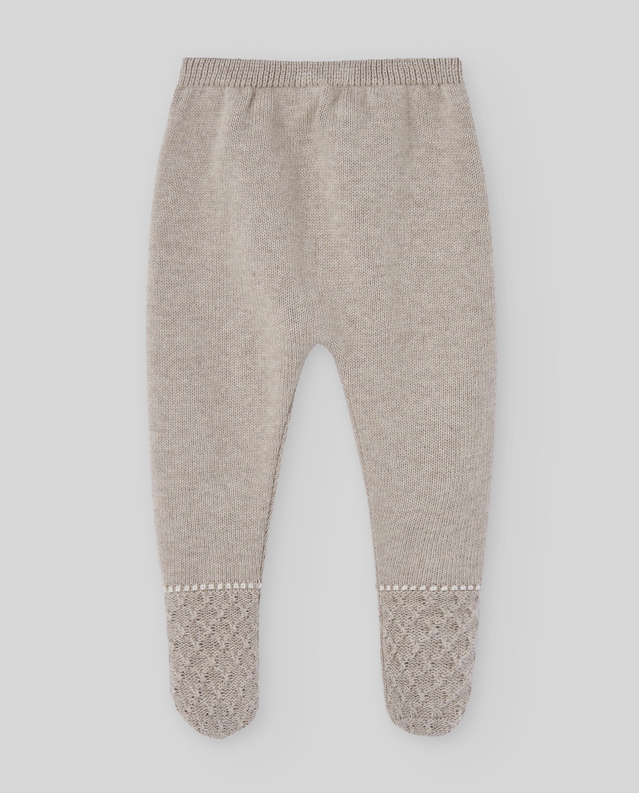 CONJUNTO  DE PUNTO NIÑA JUBON Y POLAINA "PONY"