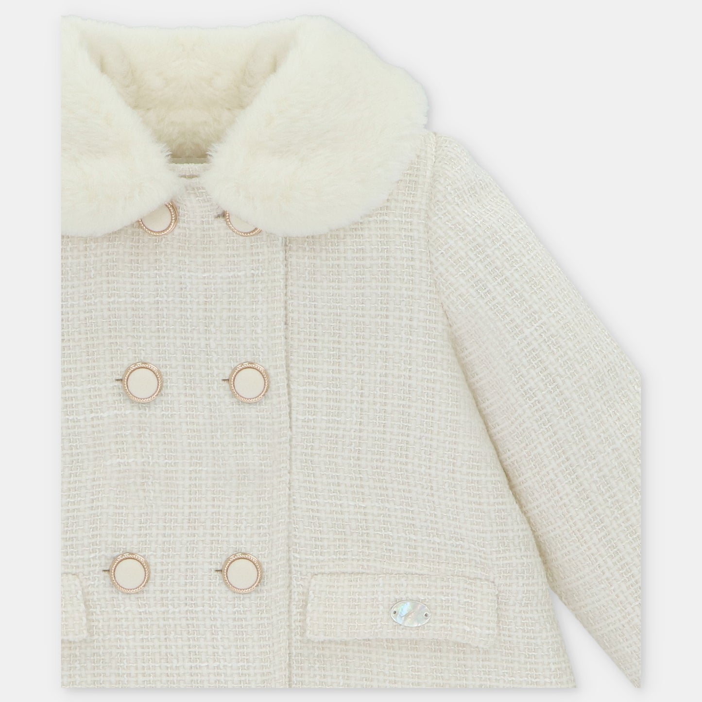 GIRL'S DERBY FABRIC COAT