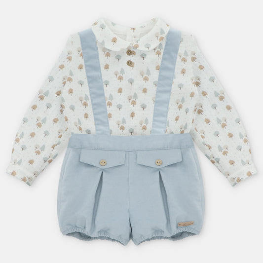 CONJUNTO CAMISA BOMBACHO TELA NIÑO SHEFFIELD