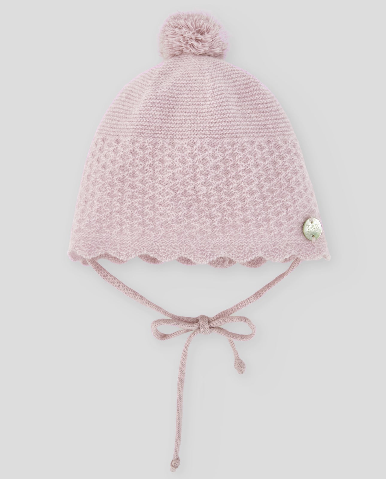 GORRO PUNTO NIÑA POMPON "ESSENTIA"