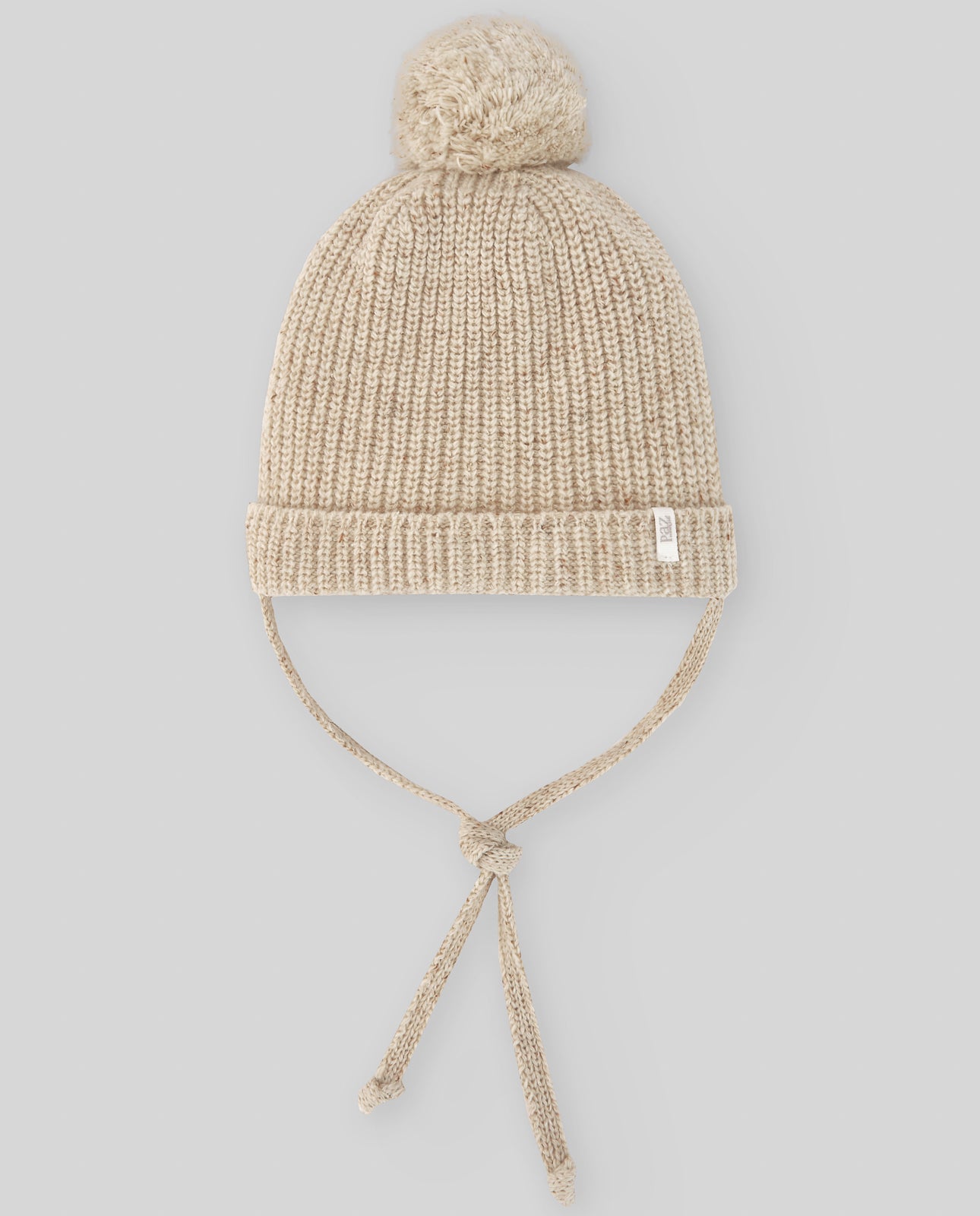 PLAIN KNIT HAT WITH POMPON "BALOO"