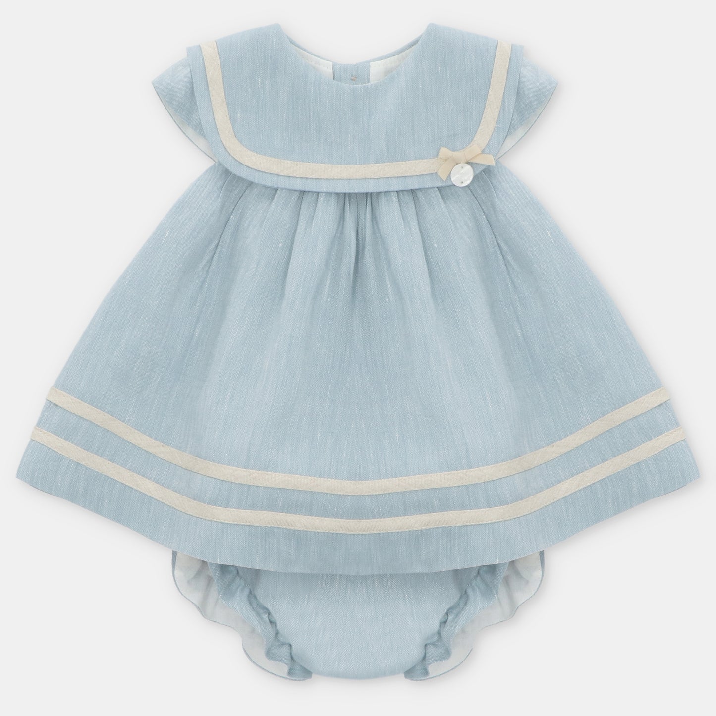 VESTIDO+BRAGA TELA NIÑA CAPRI
