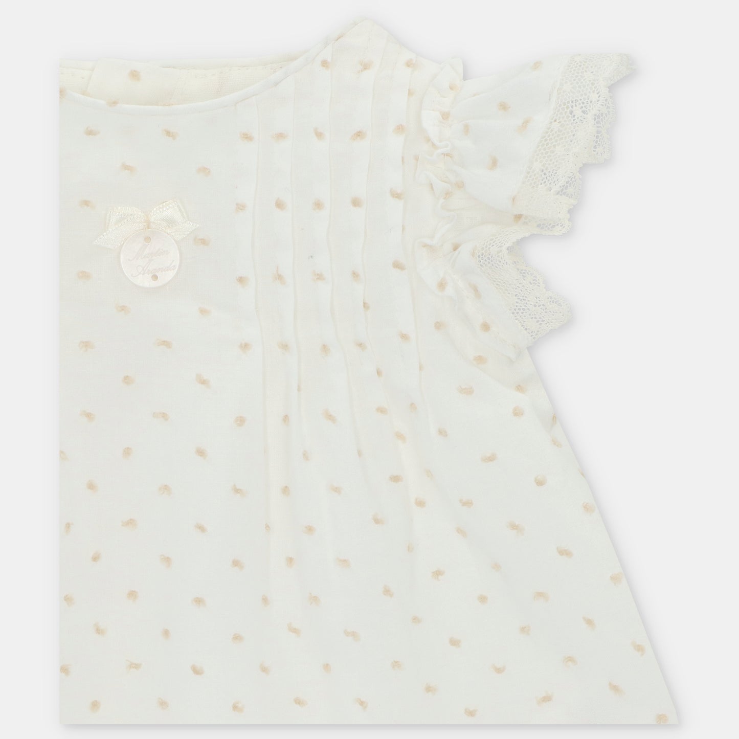VOLTERR GIRL'S PLUMETI FABRIC DRESS+PANTY