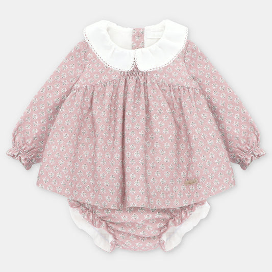 CONJUNTO VESTIDO BRAGA TELA ESTAMPADO NIÑA CARDIFF