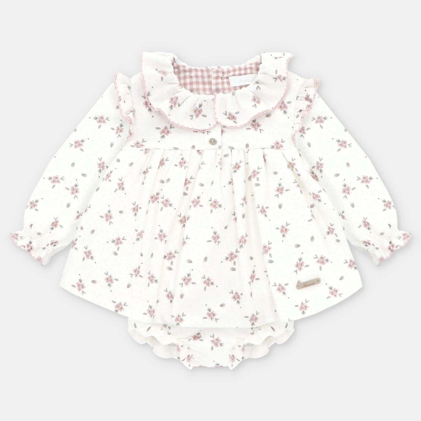 CONJUNTO VESTIDO BRAGA TELA ESTAMPADA NIÑA CARDIFF