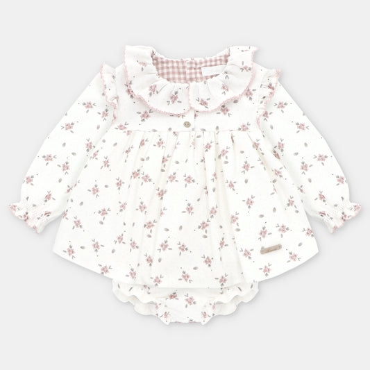 CONJUNTO VESTIDO BRAGA TELA ESTAMPADA NIÑA CARDIFF
