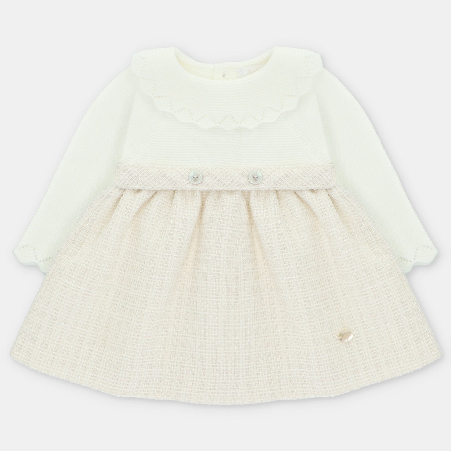 VESTIDO PUNTO Y TELA NIÑA DERBY
