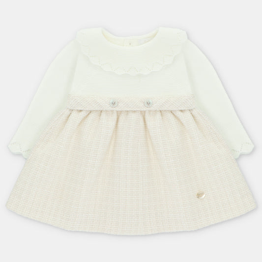VESTIDO PUNTO Y TELA NIÑA DERBY